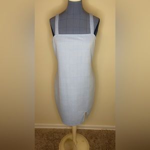 Rue21 | Plaid Dress with Slit | Blue and White | Large |